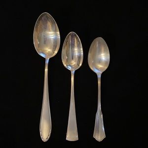 Vintage Silver Plate Serving Spoons
